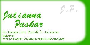 julianna puskar business card